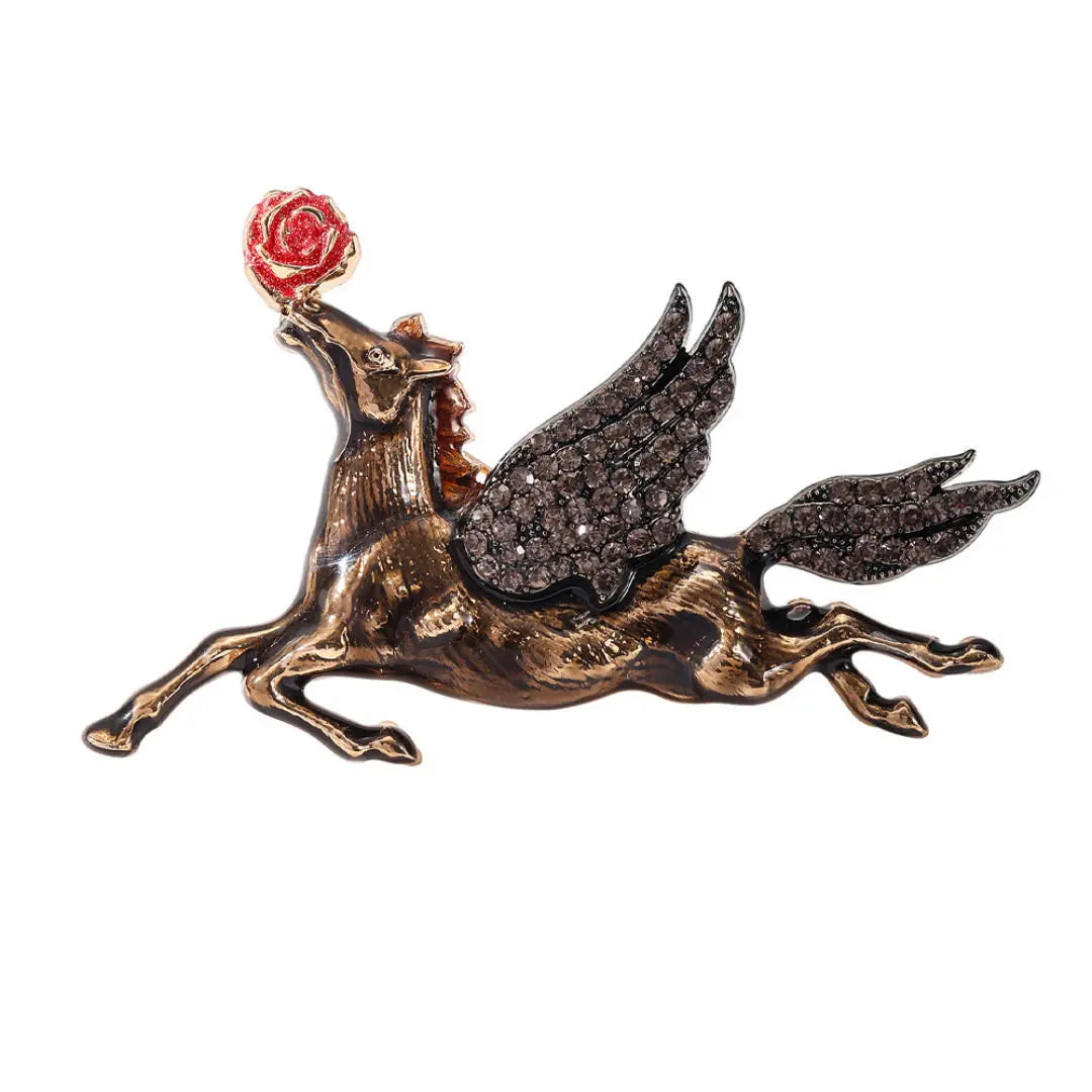 SKEDS Zodiac Horse Year Series Brooch High-End Luxury Chinese Style 2026 Birth Year Accessory Exquisite Animal Pin Gift