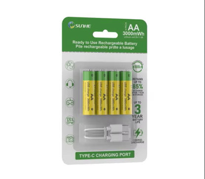 Lithium 1.5v AA rechargeble battery - SunHe