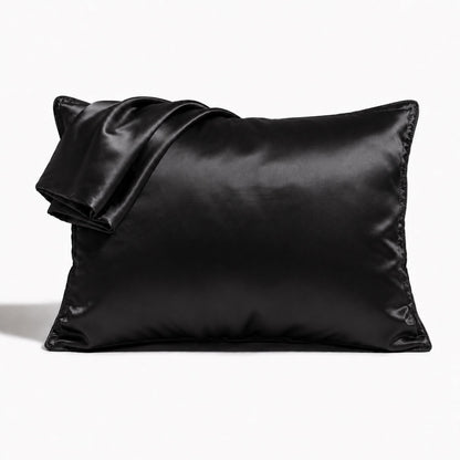 Satin Pillowcase Set - Black