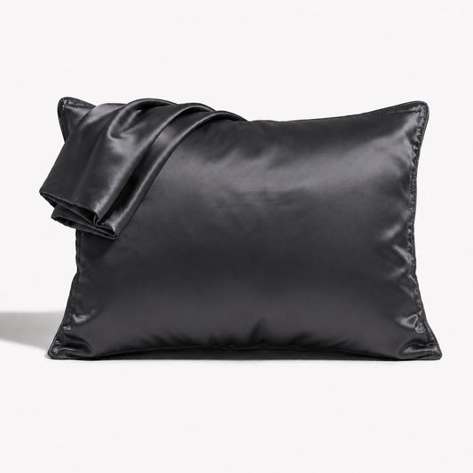 Satin Pillowcase Set - Charcoal