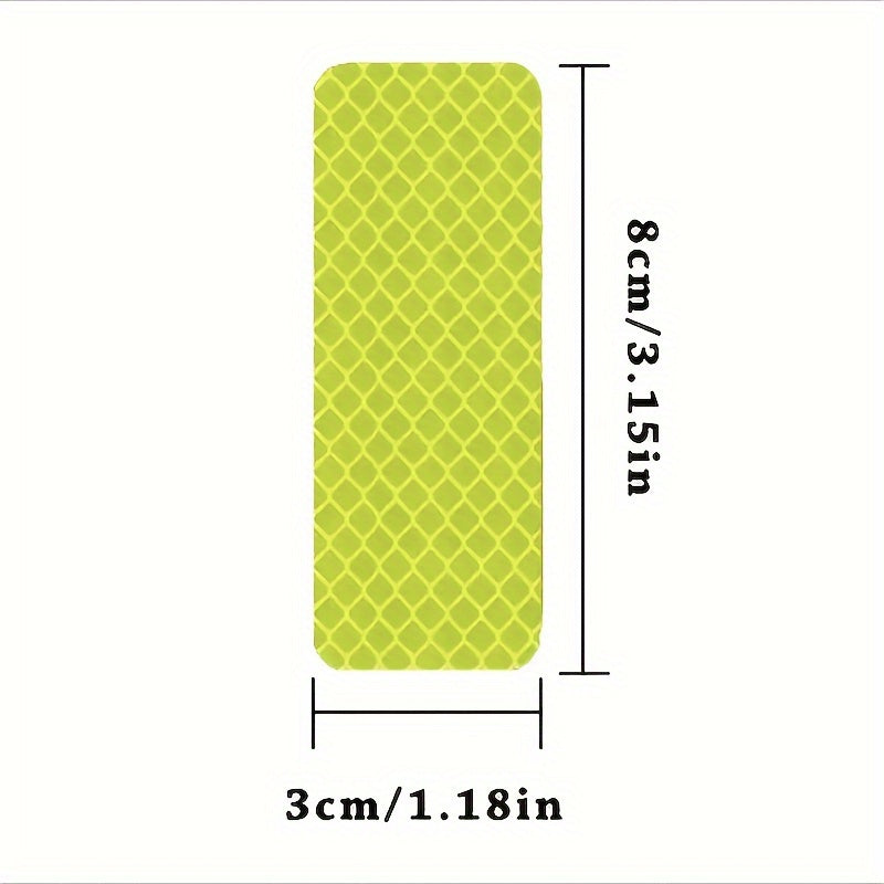 5pcs , Creative Waterproof Reflective Adhesive Tape Stickers, Make Your Travel Safer, Suitable For: Cars, Motorcycles, Bicycles, Trolleys, Camper, Backpacks, Shoes, Pets, to Enhance Safety Equipment, You Deserve to Have