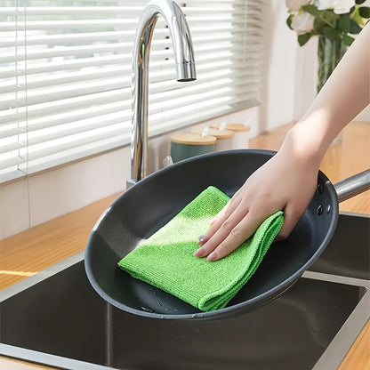 Value Pack of 5pcs, Multifunctional Cleaning Cloths Made of Ultra-Fine Fibers, Highly Absorbent Dish Towels Suitable for Kitchens, Bathrooms, Cars, Homes, Offices, And Outdoor Use. Durable, Lint-Free