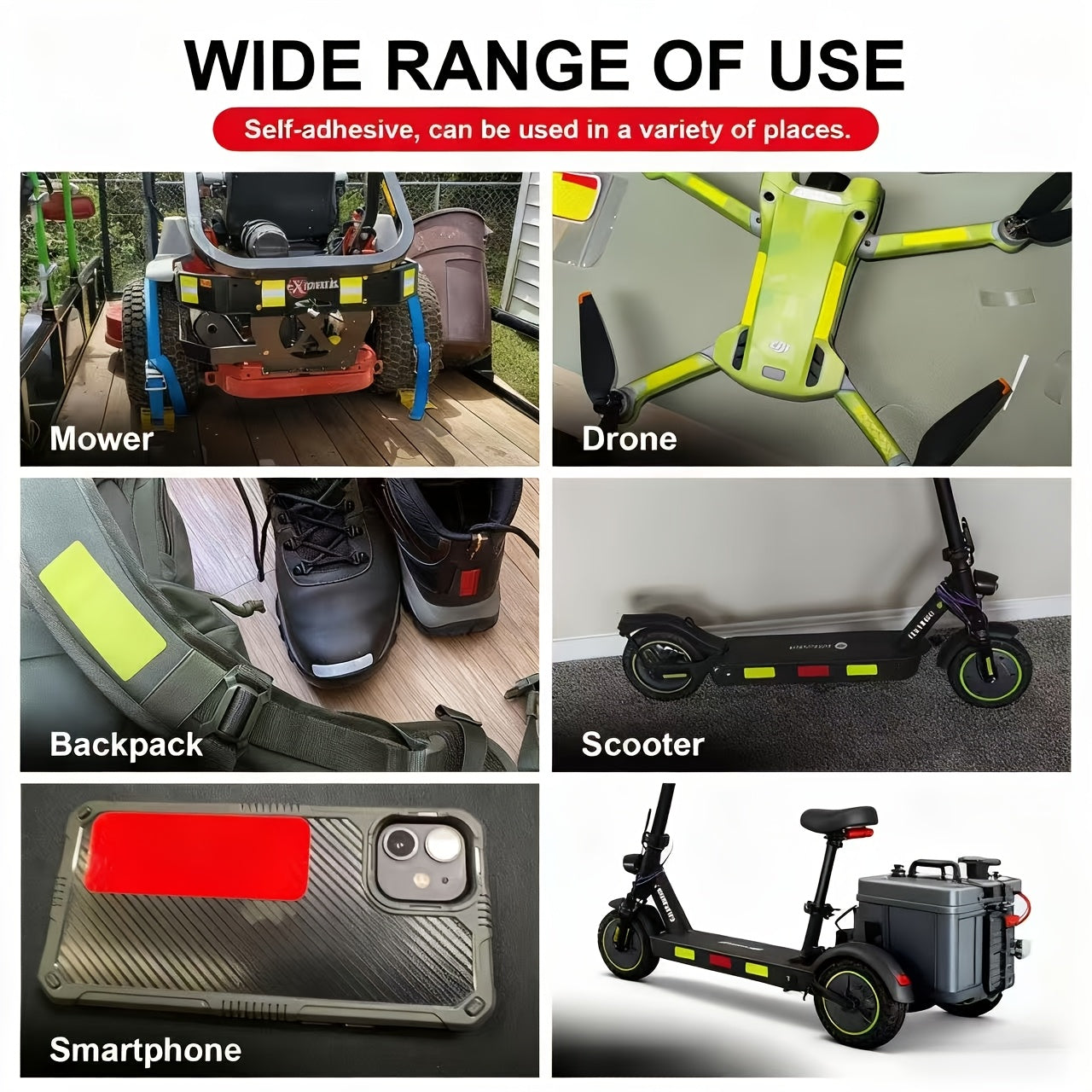 5pcs , Creative Waterproof Reflective Adhesive Tape Stickers, Make Your Travel Safer, Suitable For: Cars, Motorcycles, Bicycles, Trolleys, Camper, Backpacks, Shoes, Pets, to Enhance Safety Equipment, You Deserve to Have