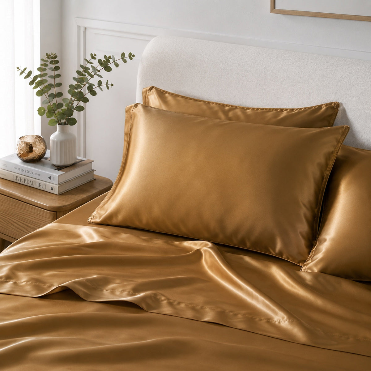 Satin Pillowcase Set - Veuve Gold