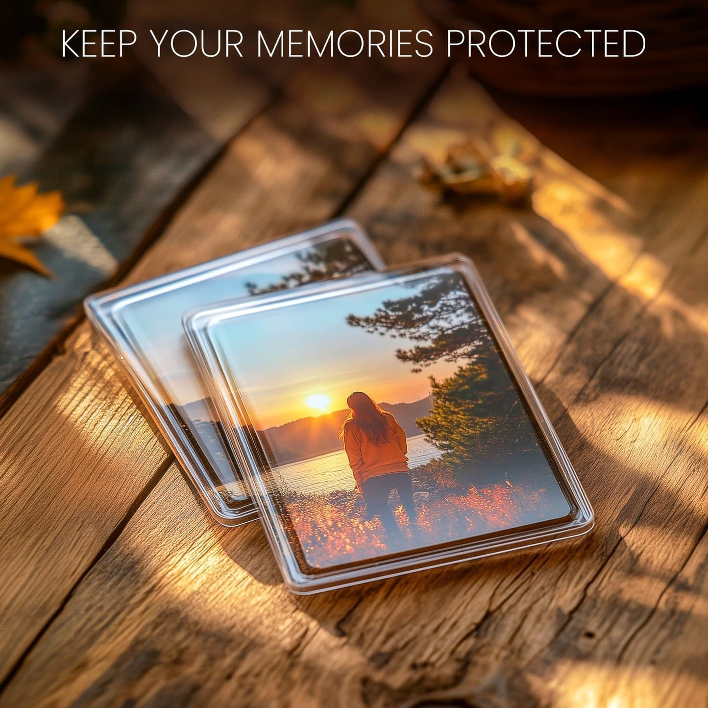 5pcs Magnetic Photo Frames - Clear Refrigerator Magnets with Strong Hold, Transparent/Translucent Acrylic-like appearance for Fridge, Cabinet, Office - Perfect Gift for Family, Friends, Home Decor - Vertical Portrait Orientation for Single Pictu