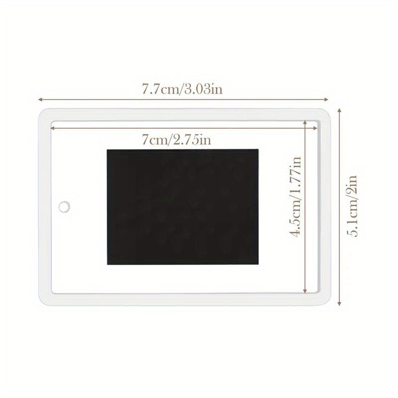 5pcs Magnetic Photo Frames - Clear Refrigerator Magnets with Strong Hold, Transparent/Translucent Acrylic-like appearance for Fridge, Cabinet, Office - Perfect Gift for Family, Friends, Home Decor - Vertical Portrait Orientation for Single Pictu