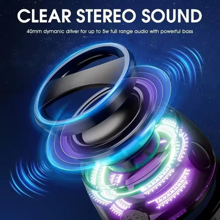 2 in1 Portable Bluetooth Speaker G200 RGB Lighting Magnetic Speaker BT5.3 Mini Sound Box Playback Phone Holder