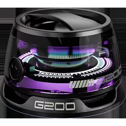 2 in1 Portable Bluetooth Speaker G200 RGB Lighting Magnetic Speaker BT5.3 Mini Sound Box Playback Phone Holder