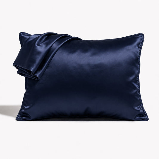 Satin Pillowcase Set - Navy Blue