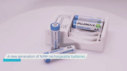 AA Nimh Rechargeable Batteries - 800mAh 4pck
