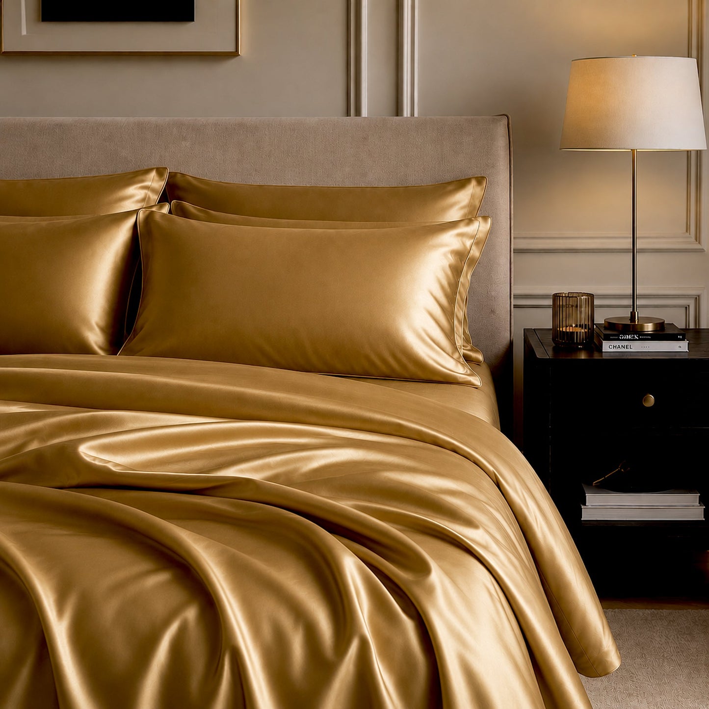 Satin Sheet Set - Veuve Gold