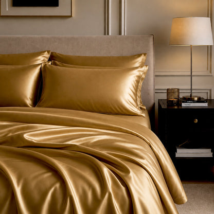 Satin Sheet Set - Veuve Gold