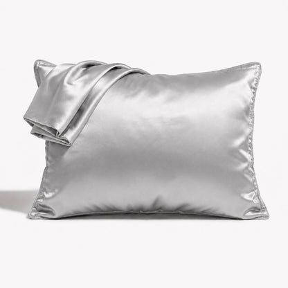 Satin Pillowcase Set - Silver